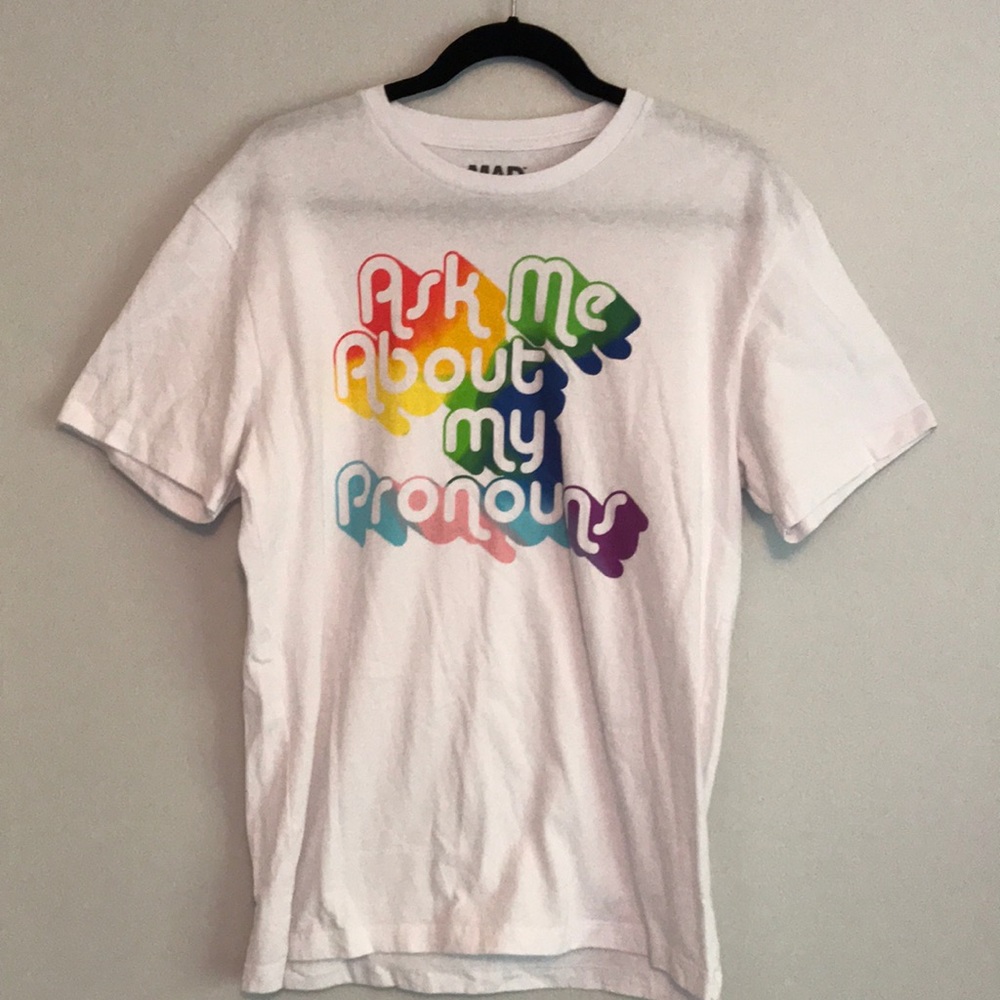 🏳️‍🌈  LGTBQ Pride Embrace Your Pronoun. DEI NWOT